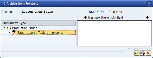 Screenshot: Storing a File