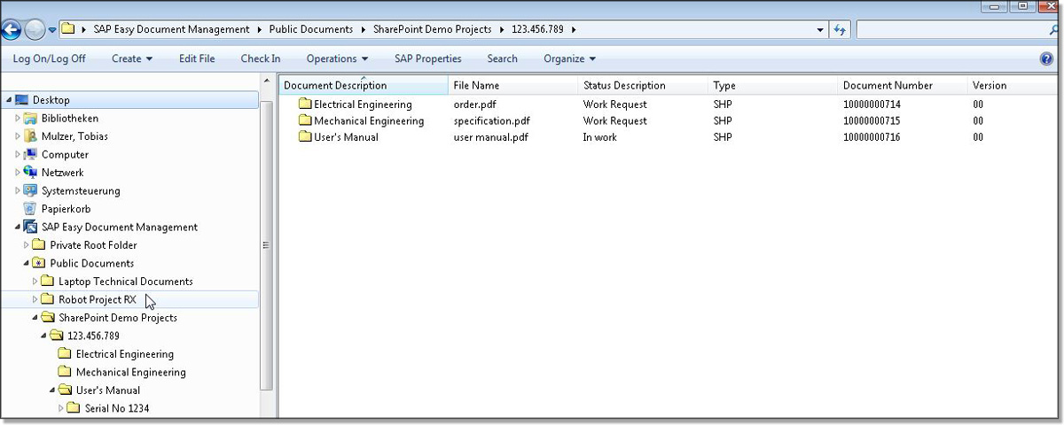 Screenshot: Sélection manuelle ou automatique de documents
