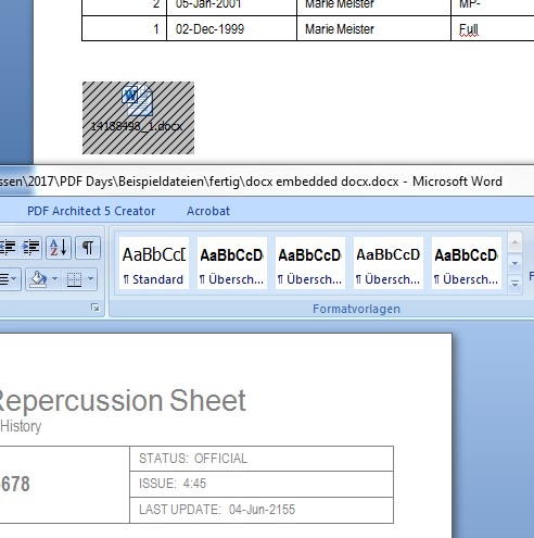 Word file with icon and another Word file